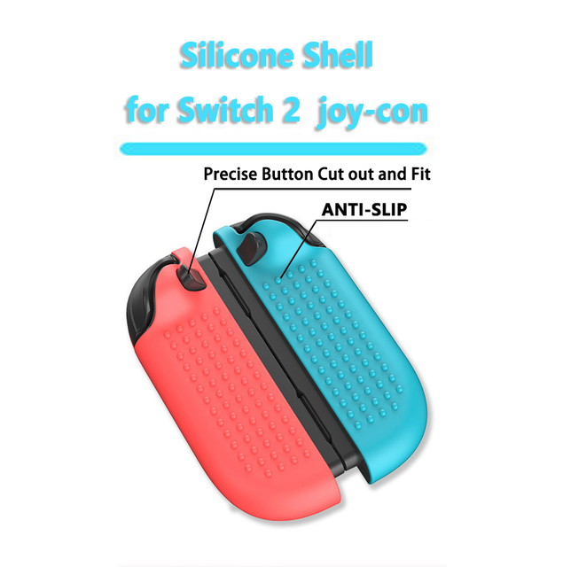 New Controller Soft Silicone Skin Cover Joystick for Nintendo Switch 2 Joy-Con Protective Rubber Shell Case Accessories