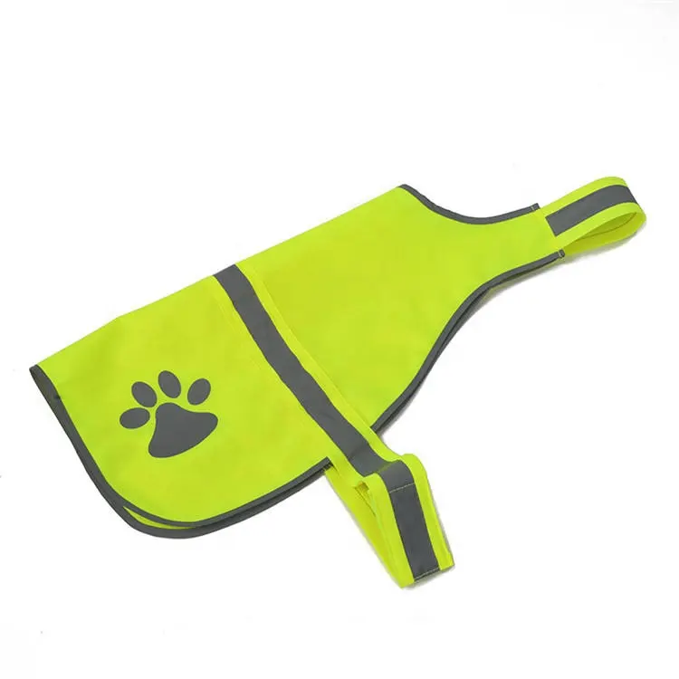 Wholesale Custom Logo Orange Yellow Breathable Mesh Security Adjustable High Visibility Reflective Dog Pet Safety Vest