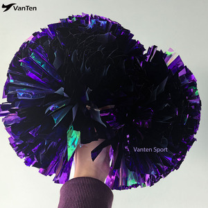 <span class=keywords><strong>Pompones</strong></span> Metálicos Morados de 4 Pulgadas para Niños, Personalizados a <span class=keywords><strong>Precio</strong></span> de Fábrica, para Animación y Baile, para Equipos Escolares, Deportivos y de Juegos, para Niños y Niñas - Product Image 1