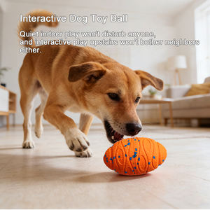 Juguetes Eléctricos <span class=keywords><strong>para</strong></span> Mascotas, Diseño Ovalado Ecológico, Resistentes a Mordeduras, Duraderos, Impermeables, de E-TPU, <span class=keywords><strong>para</strong></span> Varias Razas de Perros - Product Image 2