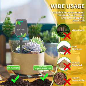 Thông minh <span class=keywords><strong>Bluetooth</strong></span> đất Tester ~ 8-in-1 đất PH ~ EC ~ độ ẩm ~ ánh sáng ~ khả năng sinh sản ~ Muối ~ nhiệt độ ~ độ ẩm mét - Product Image 5