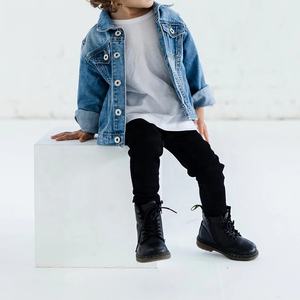 Giacche Bomber di Jeans Blu Primaverili da Bambino e <span class=keywords><strong>Bambina</strong></span> Unisex Personalizzate OEM - Product Image 4