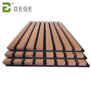 3D Mdf wood Pet Strip <span class=keywords><strong>pannello</strong></span> scanalato fonoassorbente <span class=keywords><strong>pannello</strong></span> acustico <span class=keywords><strong>pannello</strong></span> a doghe insonorizzate in <span class=keywords><strong>legno</strong></span> massello di quercia per pannelli a parete soffitto - Product Image 2