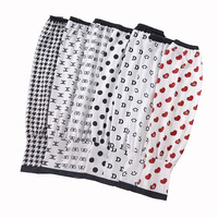 Sarung Tangan Panjang C-6655 Motif Bunga Musim Panas Bahan Sutra Es Pelindung UV Pelindung Lengan Pelindung Tangan