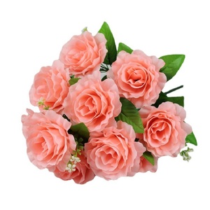 <span class=keywords><strong>Precio</strong></span> barato personalizado de alta calidad estilo moderno boda flor artificial <span class=keywords><strong>12</strong></span> ramos de <span class=keywords><strong>rosas</strong></span> polacas - Product Image 6