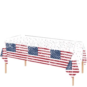 American Flag <b>Paper</b> Plates Round Disposable Party Tableware Independence Day Celebration 4 Color Offset Printing - Product Image 3
