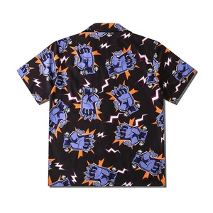 Sublimazione floreale spiaggia hawaiana vestiti regolari bottoni su abiti camicie estive per gli uomini stili - Product Image 2