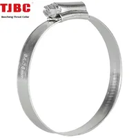 Collier de serrage pour tuyau d'incendie en acier inoxydable 304 galvanisé, soudé par points, en acier au carbone, YS02D, pièces automobiles anglaises
