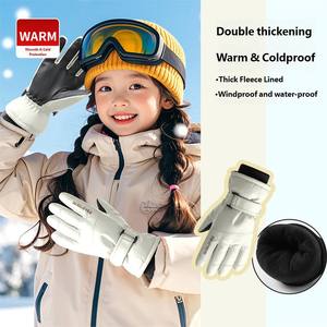 Guantes Cálidos de Invierno Antideslizantes y Resistentes al Frío para Niños, Ideales para Jugar en la Nieve, Guantes de Esquí para Niños Medianos y Grandes - Product Image 1