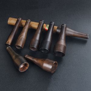 Porte-cigare portable de gros calibre 25-65 Embouchure en bois d'ébène pour fumer des cigares - Product Image 1