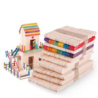 Bâtonnets de crème glacée en bois de bouleau naturel, colorés, de qualité industrielle, avec impression et logo
