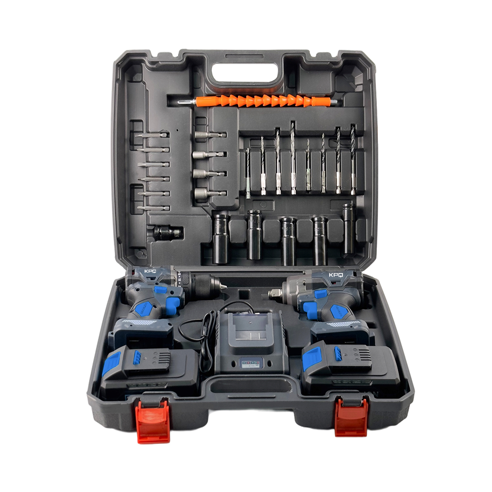 20V Power Tools Electric Screwdriver Machine 118pcs Accessories Combo Set Cordless Brushless Drill & 600N.m Impact Wrench