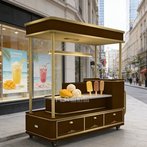 Chariot de glaces mobile d'extérieur à propulsion humaine, modèle <span class=keywords><strong>Venus</strong></span>, pour parcs et zones scéniques transfrontalières - Product Image 3
