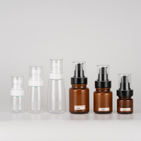 Bouteille en PET ambrée 60ml 100ml 120ml 150ml pour crème pour le visage, lotion, flacons pulvérisateurs cosmétiques