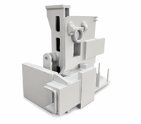 Support arrière droit robuste de grande taille, usinage CNC, pièce en acier structurel sur mesure, OEM