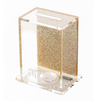 Luxus Judaica Vollfarb Acryl Box Lucite Tzedakah Boxen für Nächsten liebe, Münz spende
