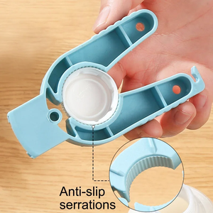 Ouvre-bouteille en plastique magnétique multifonction, ouvre-boîte universel antidérapant, ouvre-bouteille à torsion, gadget de cuisine - Product Image 4