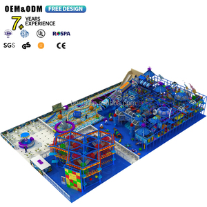Área de juegos interior para niños, conjunto de equipos de juego suave, área de juegos interactiva comercial con tobogán y estructura de escalada - Product Image 1