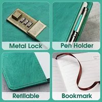 Libreta de Hojas Sueltas con Cubierta de Cuero/PU Estilo Americano y Europeo, Personalizada, A5, 240 Páginas, con Cierre Magnético, Agenda/Diario para Hombres y Mujeres, Incluye Regalo