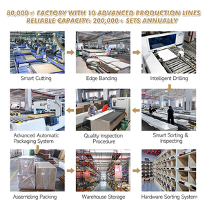 PA Bán Buôn Melamine Thiết Kế Hiện Đại Đen Sơn Mài Tủ Bếp - Product Image 6