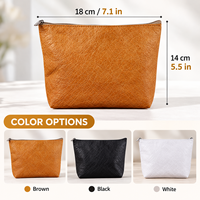 Sac cosmétique Tyvek avec poignée, grande capacité, fermeture éclair, organiseur de maquillage, trousse de toilette légère, sac de rangement en papier DuPont