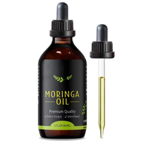 Complément alimentaire liquide à base de Moringa 60 ml, huile pure pressée à froid non raffinée, soin de la peau du visage, croissance des cheveux, Aceite De Moringa Para La Cara