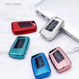 Custodia Intelligente in Fibra di Carbonio per Chiavi <span class=keywords><strong>VW</strong></span> Jetta Tiguan Atlas Arteon, Cover Chiave <span class=keywords><strong>VW</strong></span> Nuova Magotan B8, Portachiavi Auto - Product Image 1