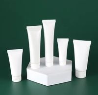 Tube de distribution en plastique PE rechargeable pour soins de la peau, tube souple cosmétique à presser pour crème pour les mains/shampooing
