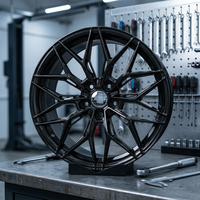 Jantes forgées sur mesure de 15 à 24 pouces, noires, en maille V, en aluminium 6061-T6 pour Mercedes, BMW, Audi, Porsche, Lexus, Tesla, SUV, berline