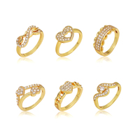 Jxx roman conception bon prix femmes laiton à la mode minimaliste zircon plaqué or bague dernières conceptions de bagues de mariage