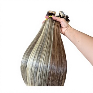 Extensiones de Cabello Virgen al por Mayor con Cinta Adhesiva, Calidad Premium, Cabello Humano Vietnamita, Doble Trama a Máquina, Opciones de Color Personalizadas Tipo Piano - Product Image 1