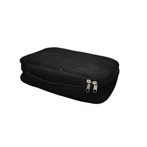 Trousse de Maquillage de Taille Moyenne, Sac Textile Multifonctionnel avec Fermeture Éclair et Poignée Souple pour le Rangement du Maquillage - Product Image 4