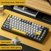Clavier mécanique ergonomique AK820 Pro 3 modes avec touches personnalisables et interchangeables à chaud pour le gaming et les affaires – En stock