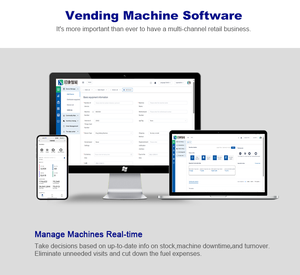Mới Đến Thông Minh Máy Bán Hàng Tự Động Đầu Đọc Thẻ Snack Máy Bán Hàng Tự Động Đồ Uống Lạnh 21.5 Inch Màn Hình Cảm Ứng 60 Khe Cắm - Product Image 6