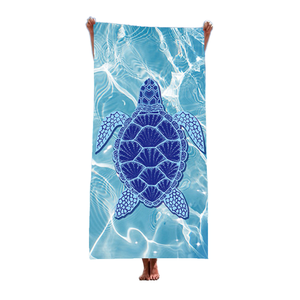 Toalla de Baño de Microfibra Estampada de Secado Rápido y Portátil para Viajes al Aire Libre, Vacaciones, Playa, Estilo Tropical - Product Image 1