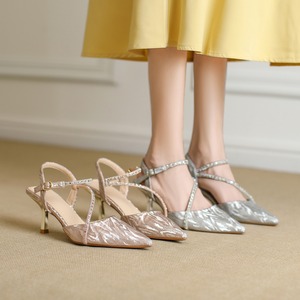 Zapatos de tacón alto para mujer con estilo elegante, zapatos de tacón fino con punta en pico, estilo femenino, zapatos de mujer hermosos - Product Image 5