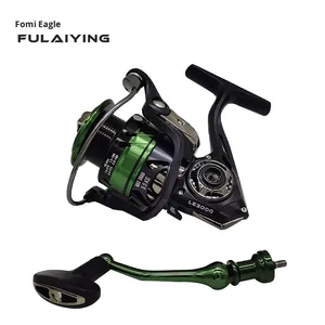 <span class=keywords><strong>Moulinet</strong></span> spinning entièrement métallique pour lancer longue distance, spécial <span class=keywords><strong>gros</strong></span> poissons, canne de pêche en mer, <span class=keywords><strong>moulinet</strong></span> de pêche en roche, rapport de transfert 5.0:1, manivelle gauche intégrée - Product Image 1