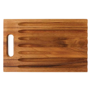 Planche à découper en bois rectangulaire moyenne avec poignée pour steak, sushi, pain, pâtisserie - Product Image 5