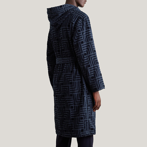 <span class=keywords><strong>Accappatoio</strong></span> <span class=keywords><strong>con</strong></span> <span class=keywords><strong>Cappuccio</strong></span> in 100% Cotone Jacquard, <span class=keywords><strong>Morbido</strong></span>, Spesso e Assorbente, Unisex, per Hotel, Casa, SPA, Logo Personalizzato OEM/ODM - Product Image 2