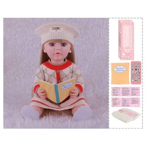 <span class=keywords><strong>ตุ๊กตา</strong></span> Reborn ขนาด 22 นิ้ว <span class=keywords><strong>ตุ๊กตา</strong></span>เด็กผู้หญิงสวยงาม <span class=keywords><strong>ตุ๊กตา</strong></span>ไวนิล Reborn ตัวเต็มทำจาก<span class=keywords><strong>ยาง</strong></span> พร้อมเสียง - Product Image 1