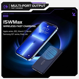 Cargador Magnético Portátil Delgado <span class=keywords><strong>de</strong></span> 5000mAh, <span class=keywords><strong>Banco</strong></span> <span class=keywords><strong>de</strong></span> Energía Externo con Carga Inalámbrica y Carga Rápida USB-C 20W PD para Teléfono - Product Image 5