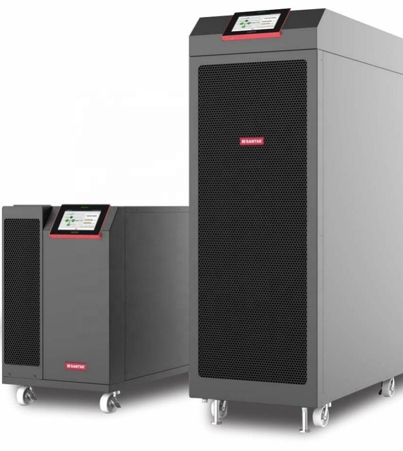Latest Powerful 3C3 HD Online UPS 20kva 30k 60k 80kw Three Phase Santak UPS 40KVA Uninterruptible Backup Power Supply
