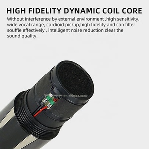 Microphone récepteur portable extérieur sans fil 3.5mm bon son microphone universel en métal pour la maison ktv enfants chantant - Product Image 2