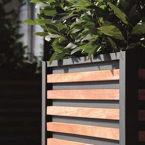 Pot de plantes carré en <span class=keywords><strong>bois</strong></span>, boîte de jardinière vintage au design personnalisé de cm pour jardin en plein air - Product Image 5