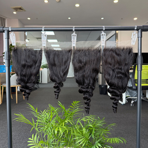Cierre de encaje HD 5x5 6x6 de fábrica, onda suelta, 100% cabello humano virgen vietnamita, densidad 150%-180%, personalización de ondas con múltiples opciones - Product Image 1