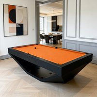 Table de billard professionnelle en ardoise en forme de V, nouvelle collection, 8FT, 3-en-1 avec billard, tennis de table et plateau de bureau