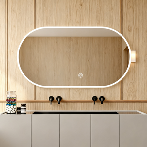 Accesorios de <span class=keywords><strong>Baño</strong></span> de Diseño Moderno, <span class=keywords><strong>Espejo</strong></span> de <span class=keywords><strong>Baño</strong></span> LED con Función Antivaho y Atenuación de Luz, para Hoteles y Hogares - Product Image 3