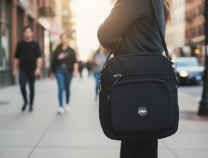 Borsa Tote da Donna in Taslon Resistente all'Acqua con Chiusura a Cerniera per Uso Quotidiano, Tutte le Stagioni, Tinta Unita, Fodera in Poliestere - Product Image 2