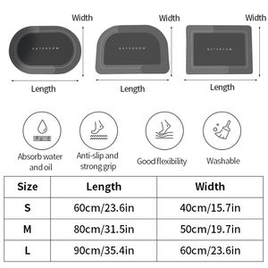 חדש אופנה מכונת רחיץ דיאטומיט סופג אמבטיה להחליק אמבטיה מחצלת - Product Image 6