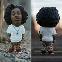 Leyenda Hip Hop rapero conmemorativo hecho a mano resina estatua Bobblehead muñecas figuritas de resina personalizadas